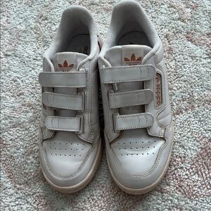 Adidas Kids White and Red Sneakers